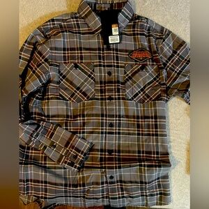 (3) Large Harley-Davidson Men Flannel Shirt